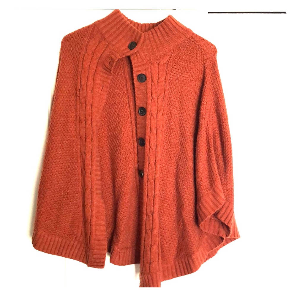 Poncho style sweater